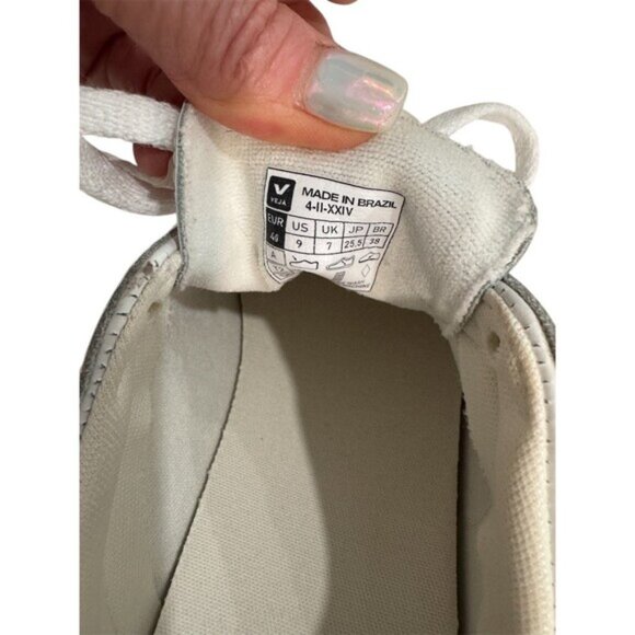 EUC VEJA Esplar Women's White Leather Sneakers Size 9 - Picture 10 of 10